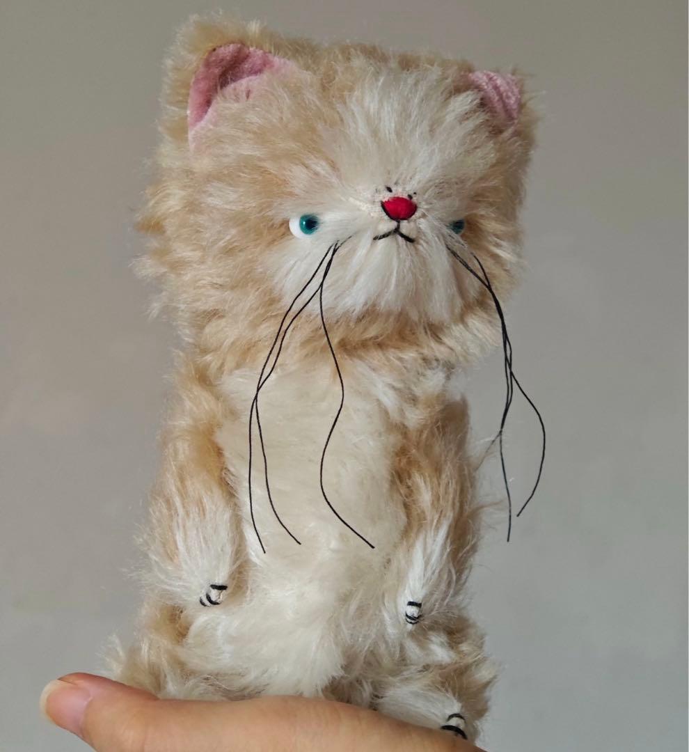 逞しい猫さん ぬいぐるみ アーティストベア 海外作家様 ハンドメイド ねこ