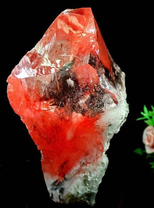 ⭐️新品⭐️❤️✨超綺麗✨赤水晶原石✨台座付✨❤️⑨