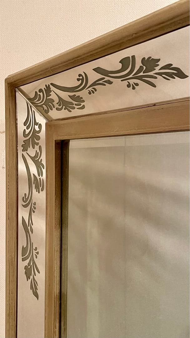 \"シャビーシック\" ウォールアートミラー