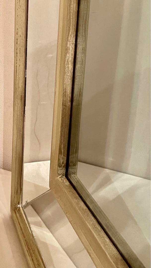 \"シャビーシック\" ウォールアートミラー