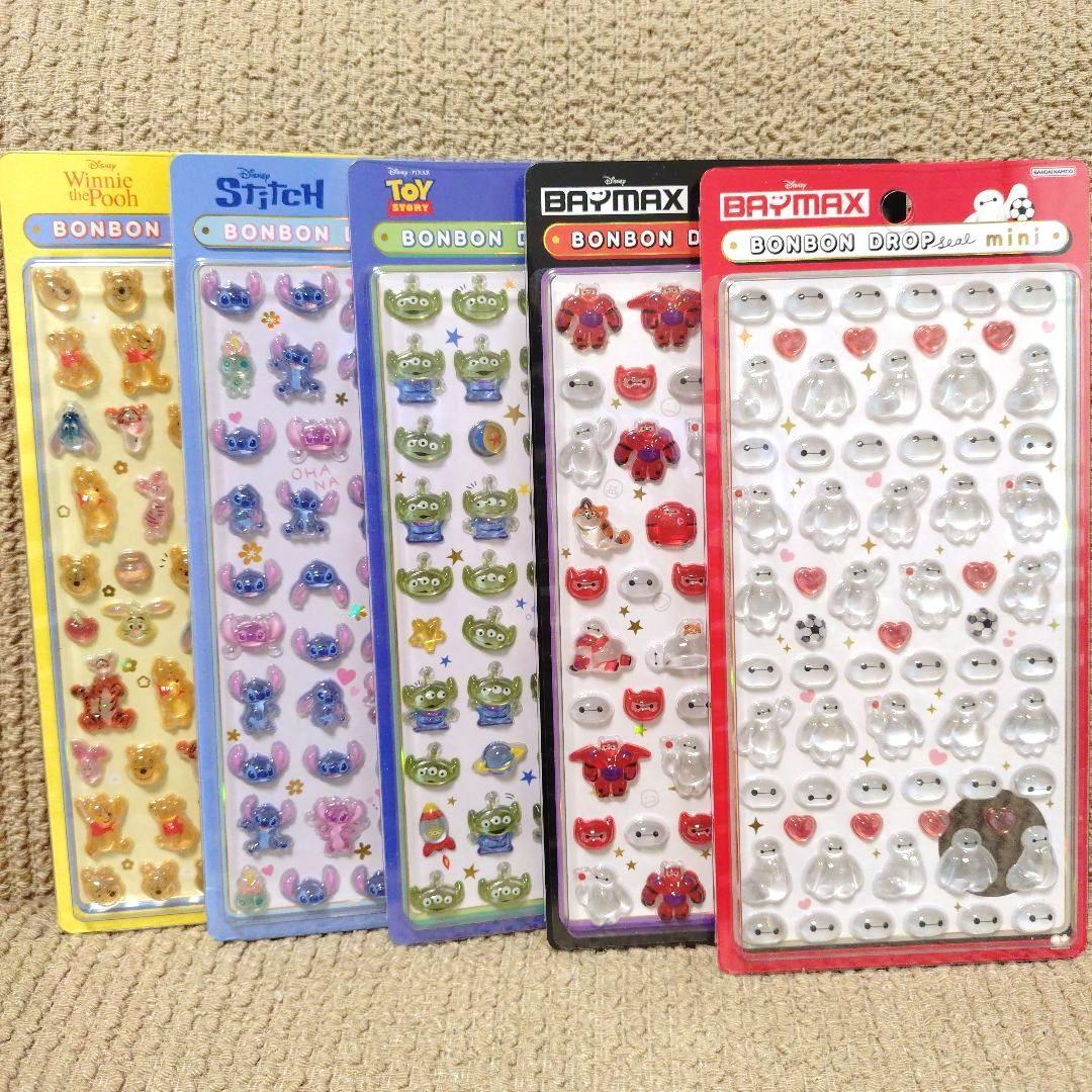 正規品 ボンボンドロップシール ミニ ディズニー 5種 ボンボンドロップ