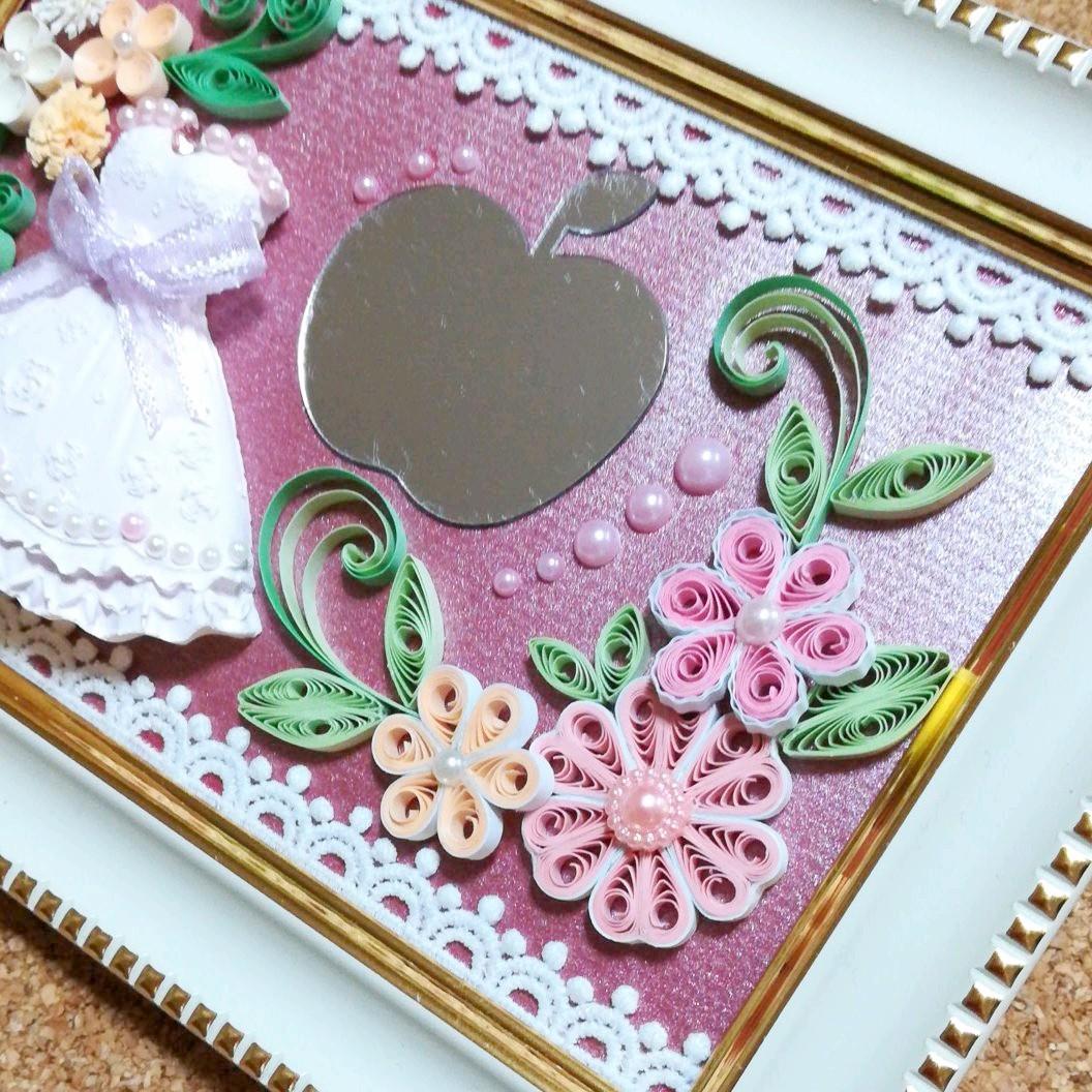 アロマストーン＆ペーパークイリングフレーム《ミラードレス》【L⑰】