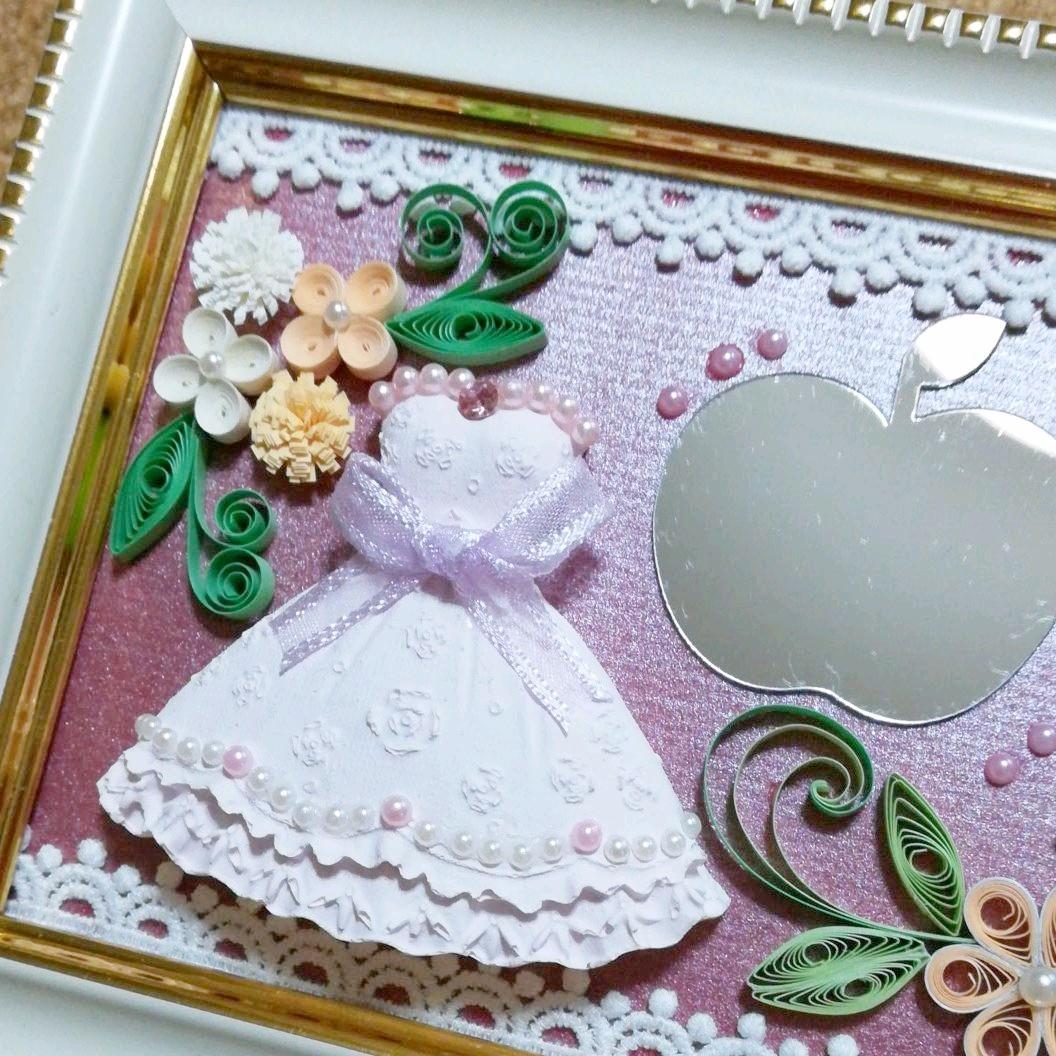 アロマストーン＆ペーパークイリングフレーム《ミラードレス》【L⑰】