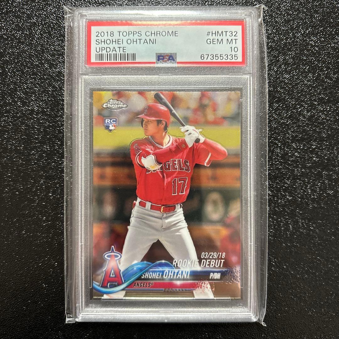 大谷翔平2018 Topps Crome PSA10 ルーキーHMT32