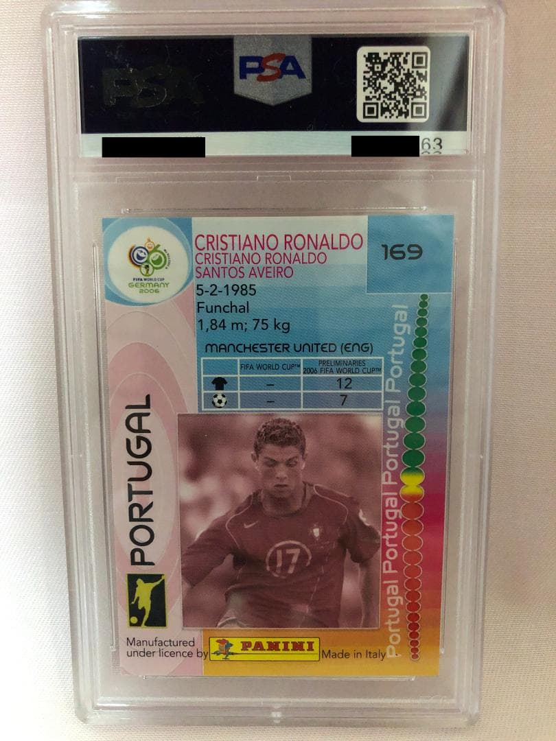 2006 WORLD CUP #169 クリスティアーノ・ロナウド PSA8