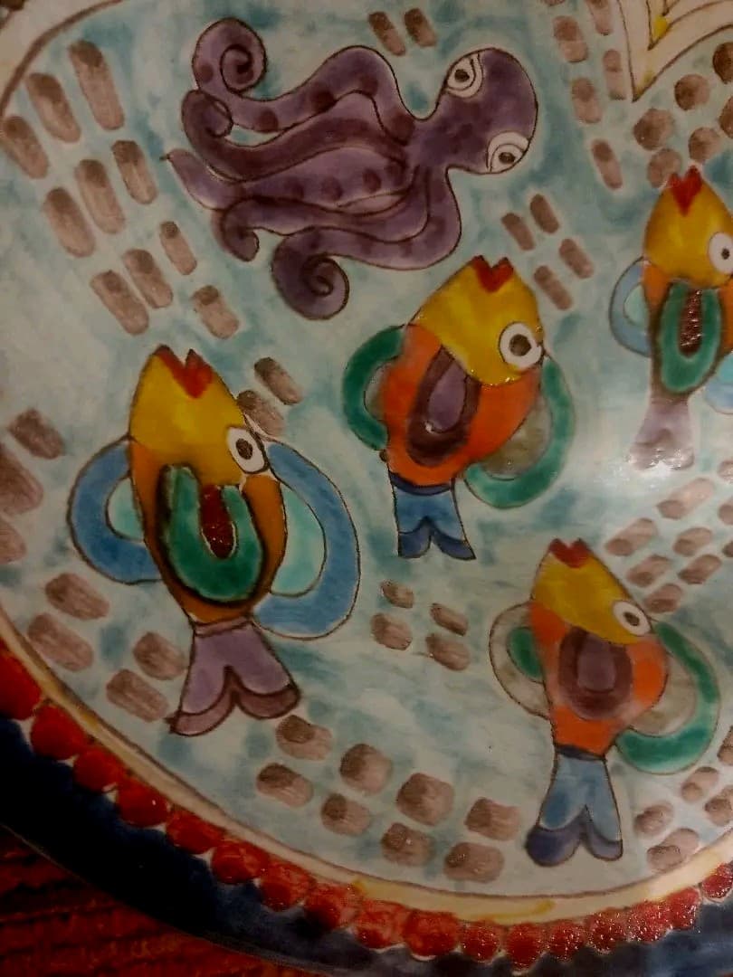 イタリア　デシモーネ DeSimone　シチリア　手描き　レア　壁掛け