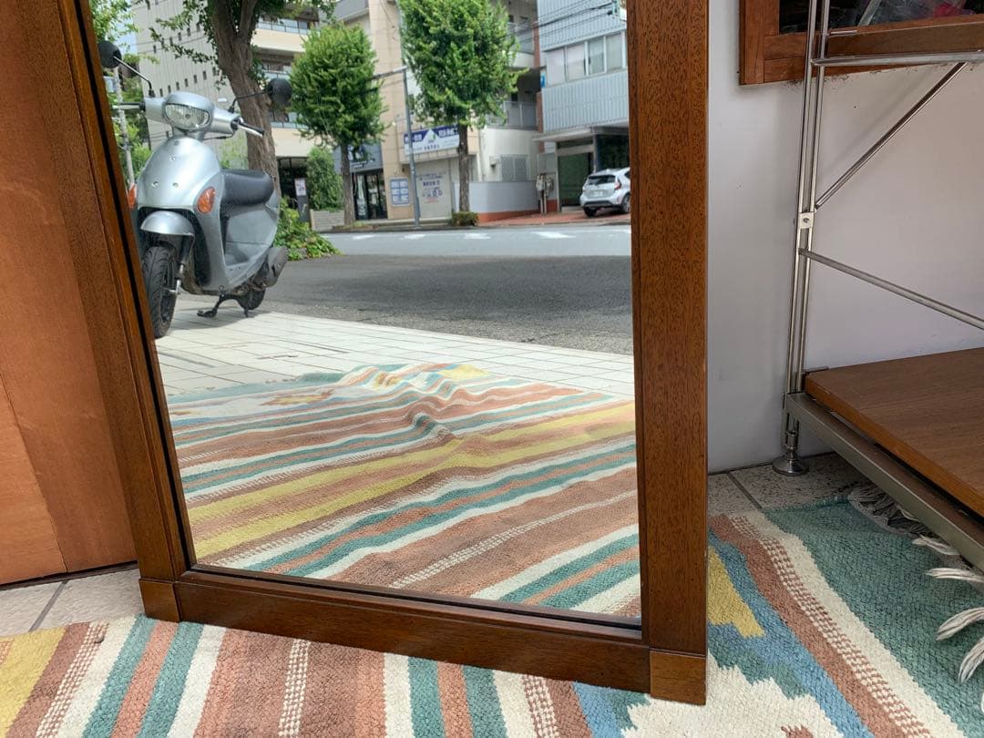 N0712-16☆DREXEL ドレクセル ウォールミラー 木製縁 姿見