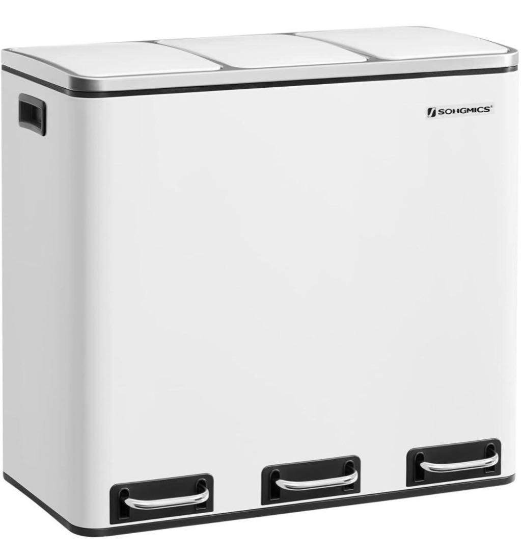 訳あり　ゴミ箱 ダストボックス ペダル式 3×18L