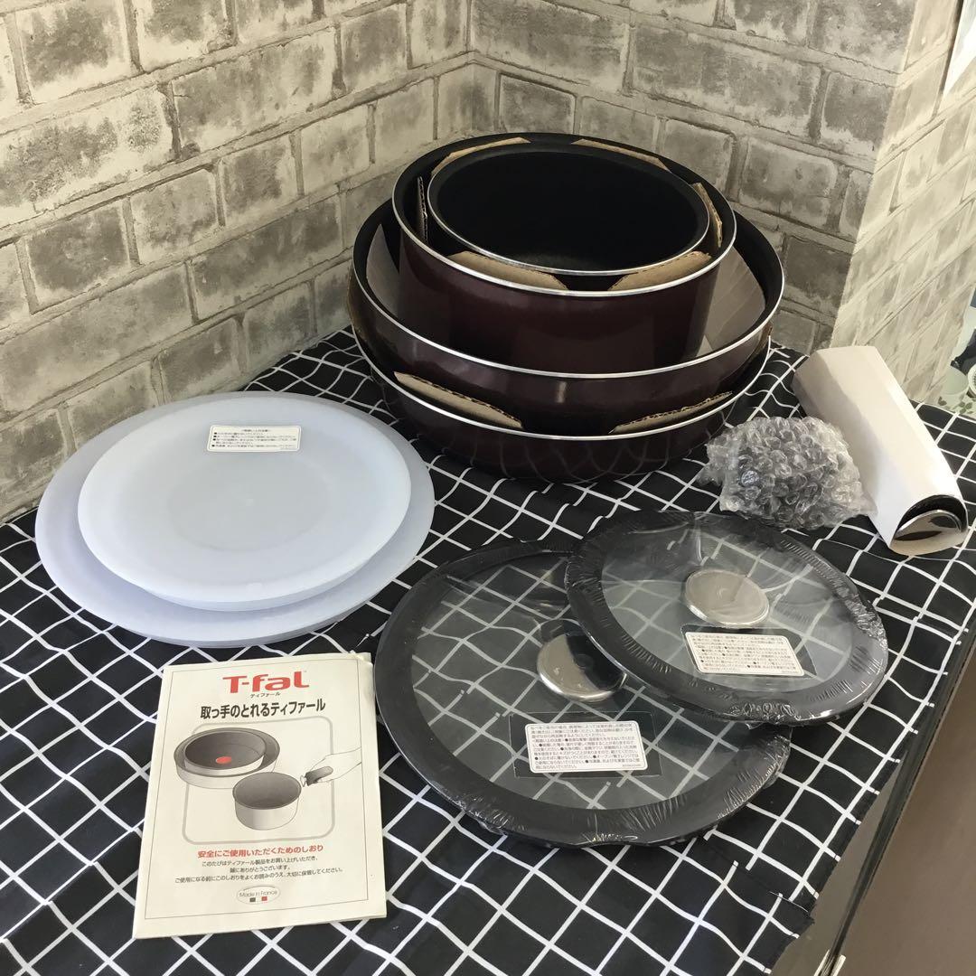 T-fal 取っ手のとれるティファール　インジニオ・ノーブルレッド　セット 10