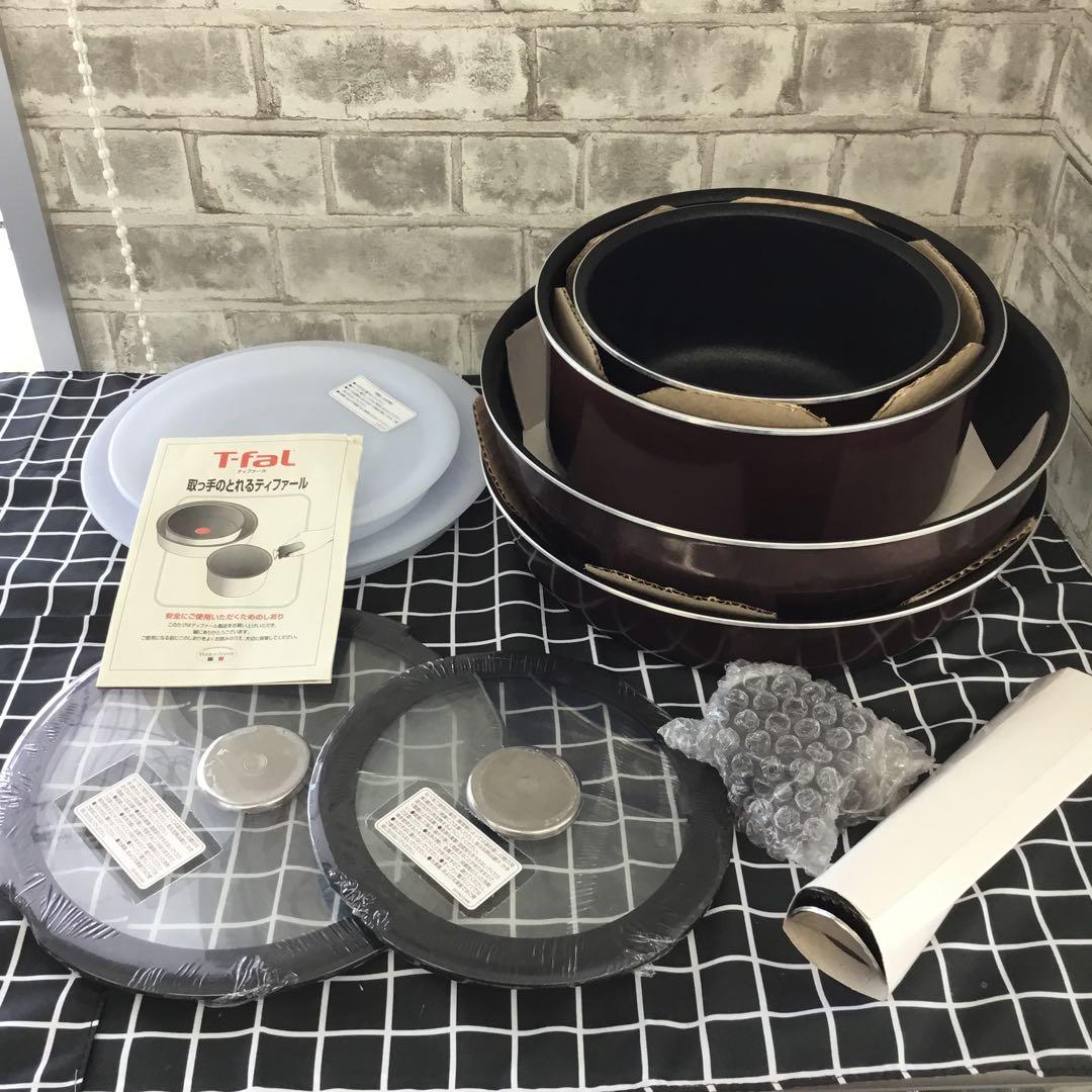 T-fal 取っ手のとれるティファール　インジニオ・ノーブルレッド　セット 10