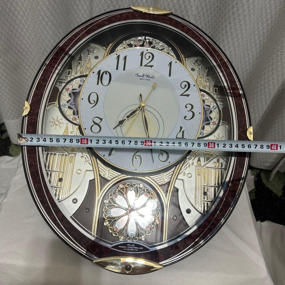 リズム時計　電波からくり時計　スモールワールド
