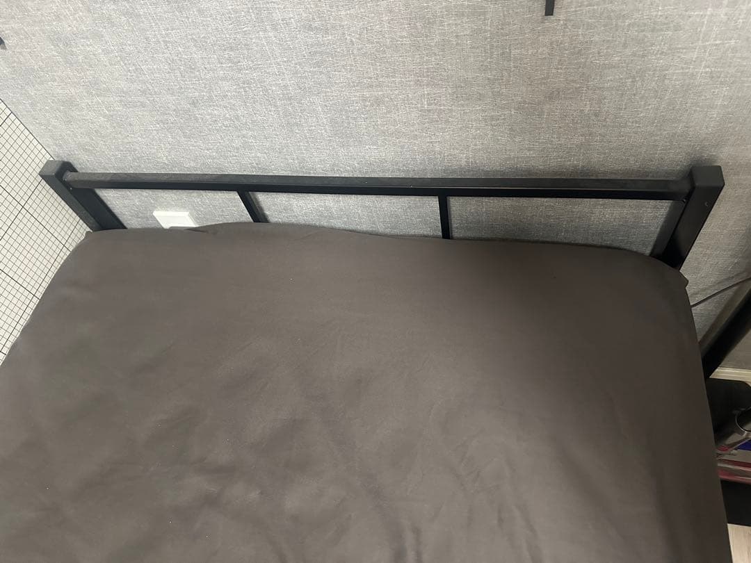 ニトリ シングルベッド ベッドフレーム 黒