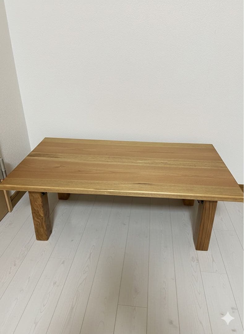 ナチュラルウッド 木製センターテーブル