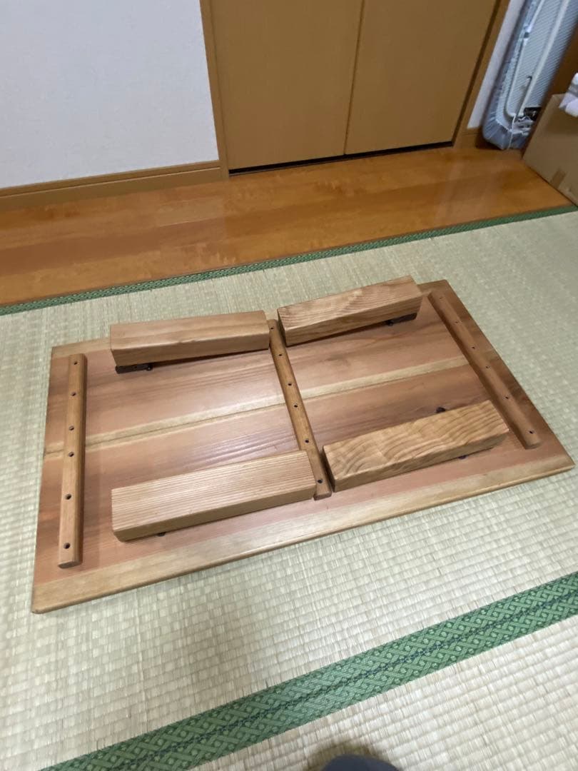 ナチュラルウッド 木製センターテーブル