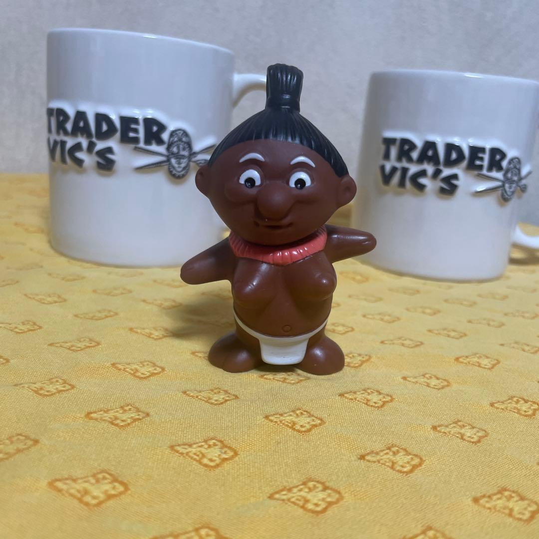 TRADER VIC'S トレーダーヴィックス マグカップ 2個➕メネフネ人形