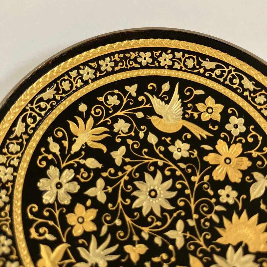 スペイン トレド 象嵌細工「ダマスキナード」 飾り皿（径70㍉、高