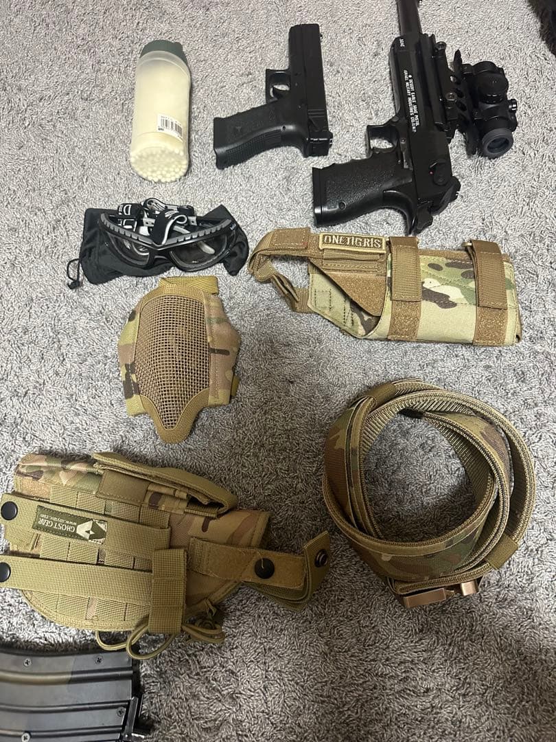 引退セット　ミリタリー装備一式 G18c,DE付き