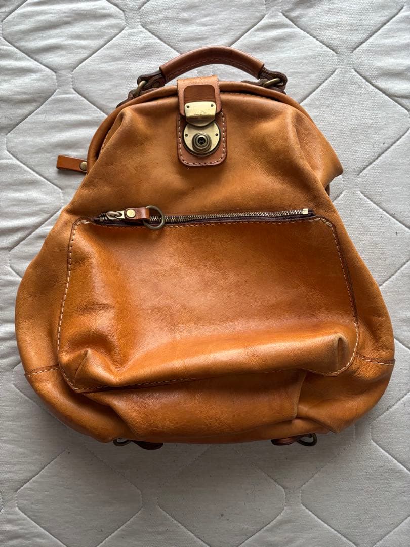 HERZ ヘルツ　わんぱくリュック　Ｓサイズ　キャメルブラウン