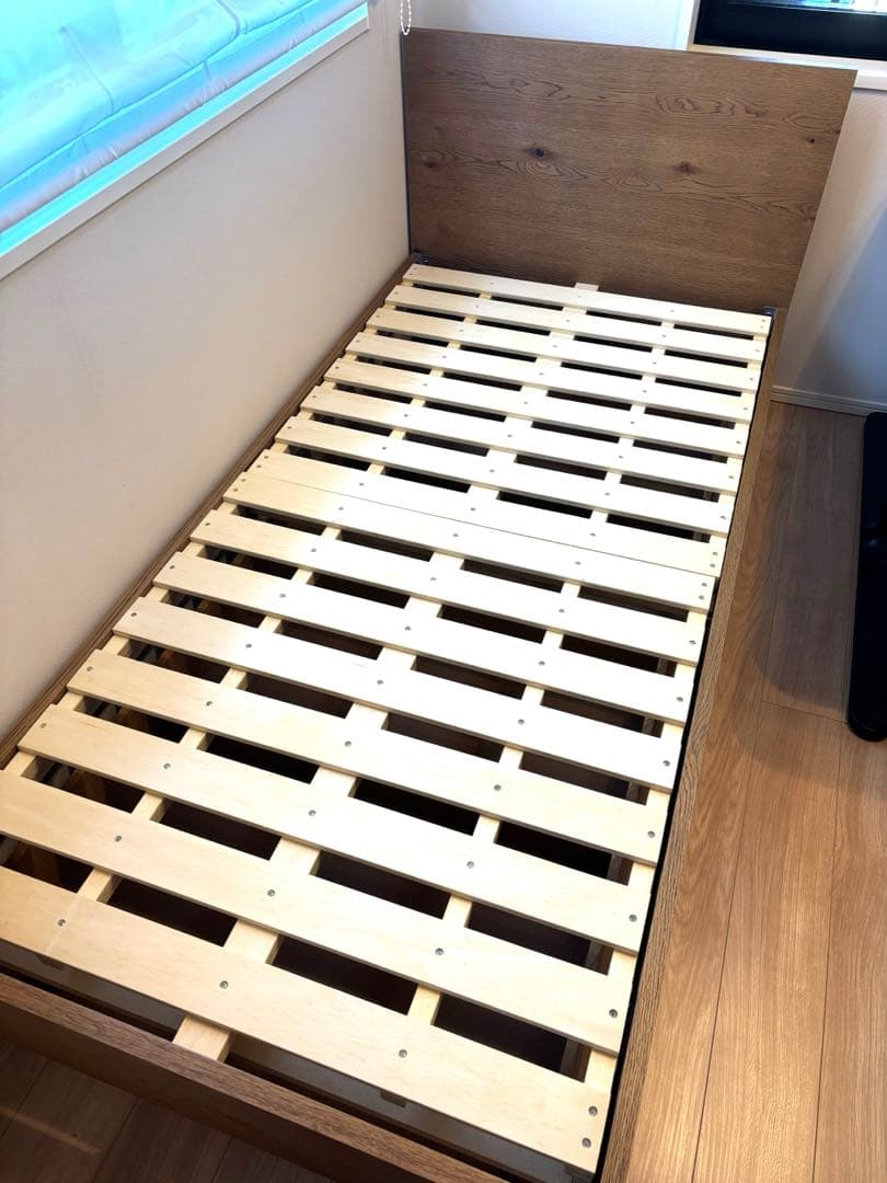 【極美品】ADDAY unico シングルフレーム マットレス＋収納引出し付き