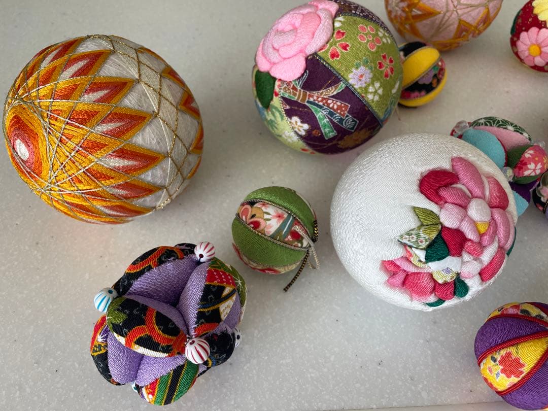 手まり 鞠 まり ハンドメイド 手作り 刺繍 昭和レトロ 和物 16個