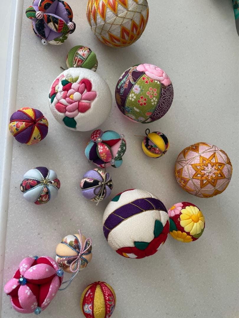 手まり 鞠 まり ハンドメイド 手作り 刺繍 昭和レトロ 和物 16個