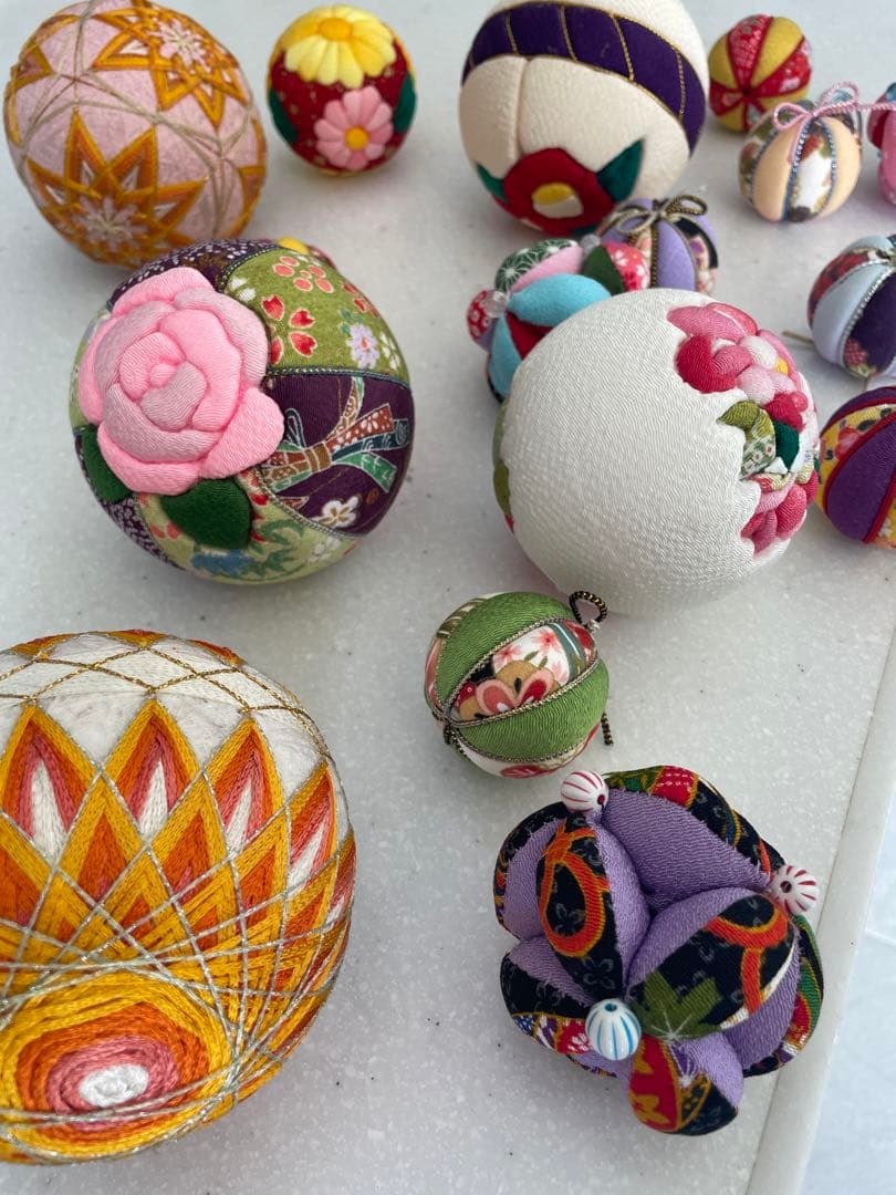 手まり 鞠 まり ハンドメイド 手作り 刺繍 昭和レトロ 和物 16個