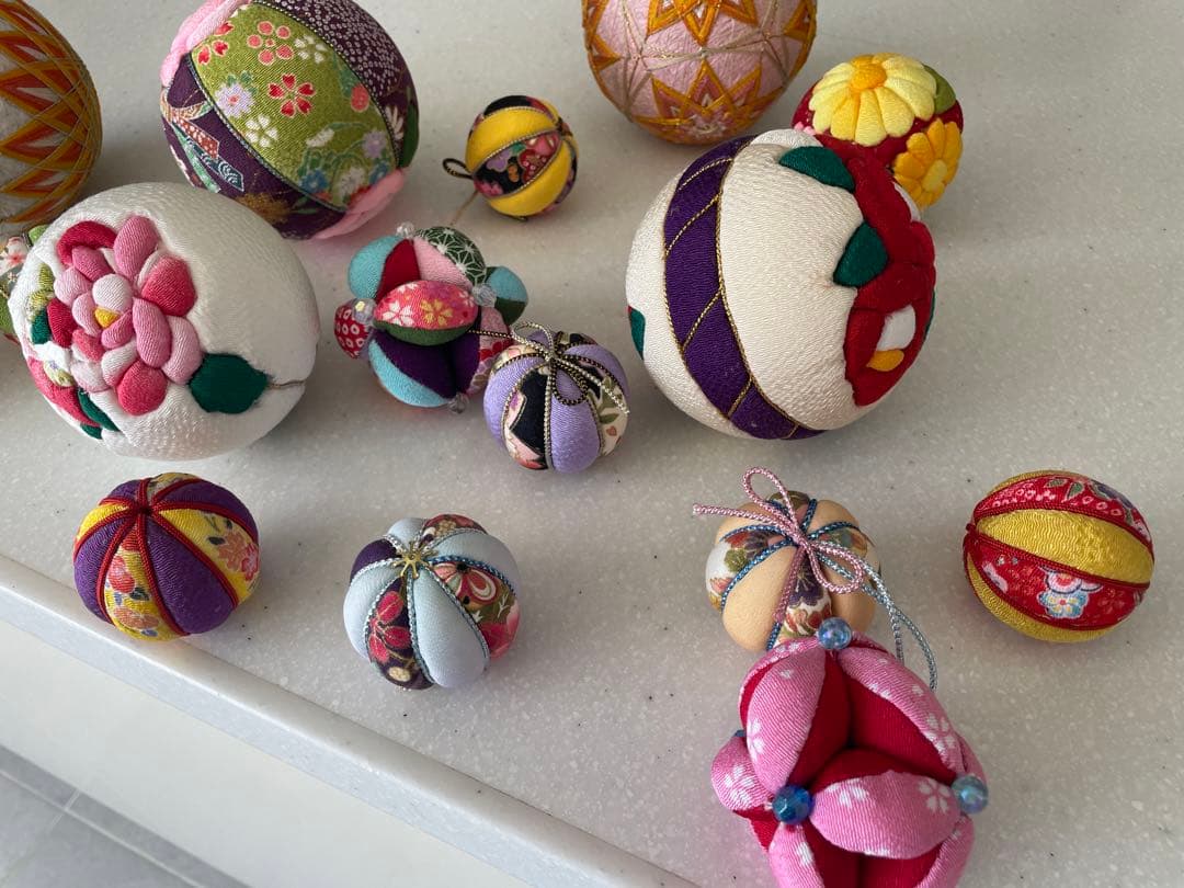 手まり 鞠 まり ハンドメイド 手作り 刺繍 昭和レトロ 和物 16個