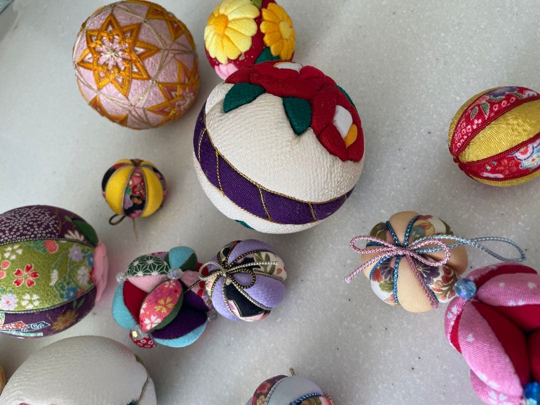 手まり 鞠 まり ハンドメイド 手作り 刺繍 昭和レトロ 和物 16個