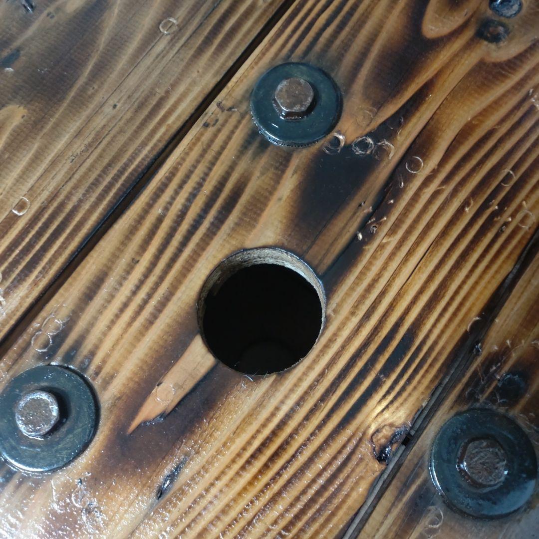 ケーブルドラム　テーブル　小物置き