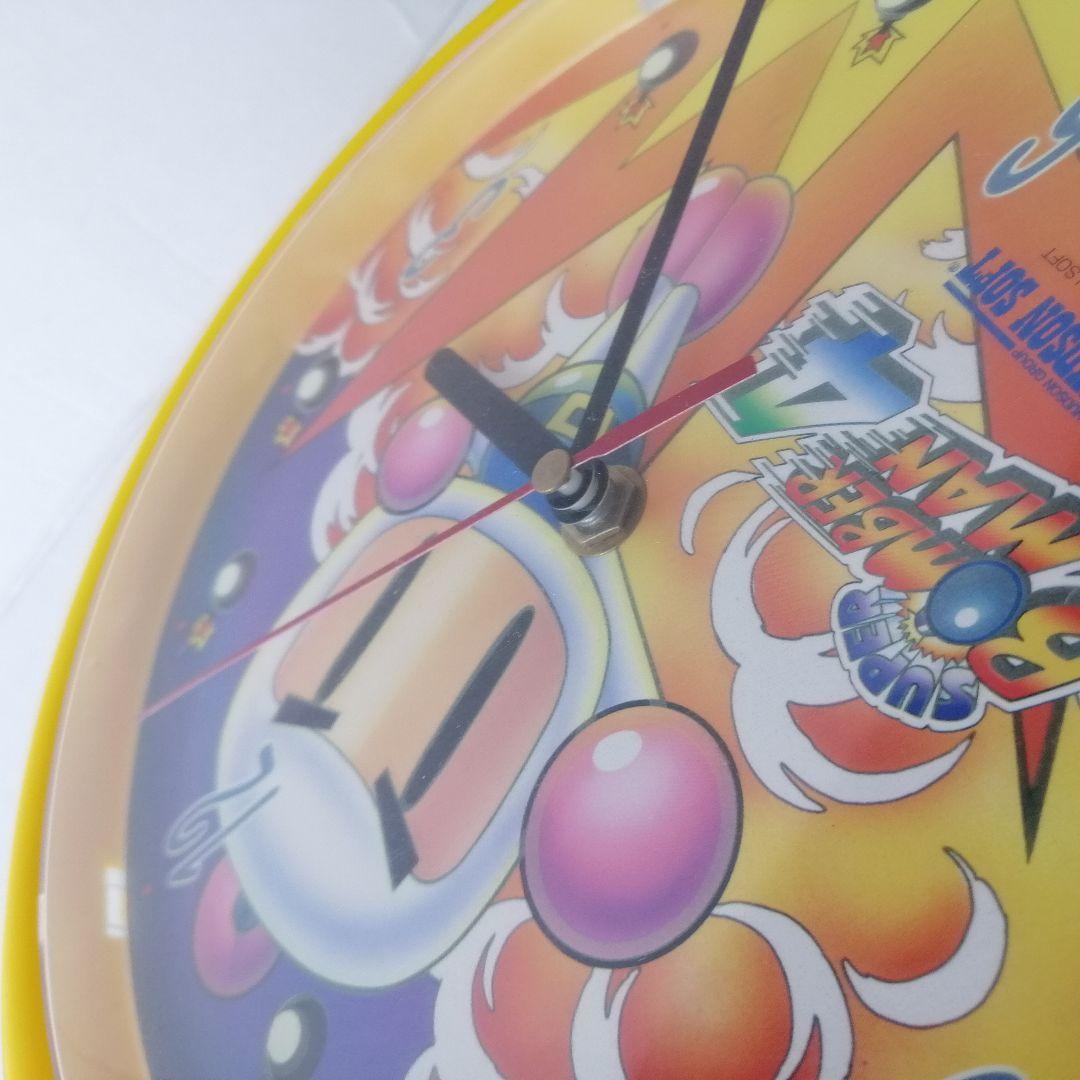 90s　非売品　当時物　希少　ボンバーマン4　 光る掛時計　会員限定