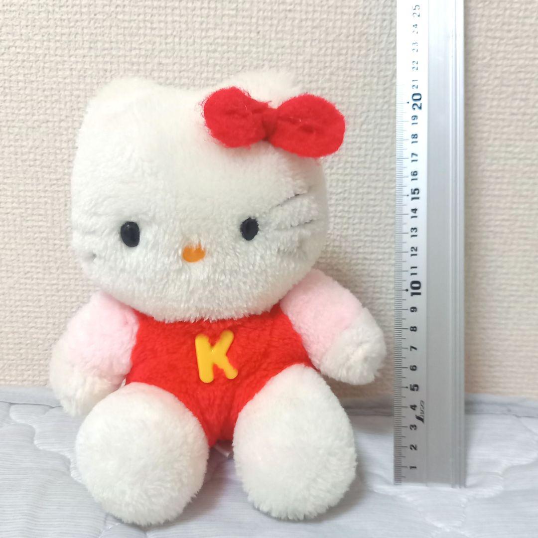 希少】 90s サンリオ ハローキティ ぬいぐるみ 平成レトロ ビンテージ