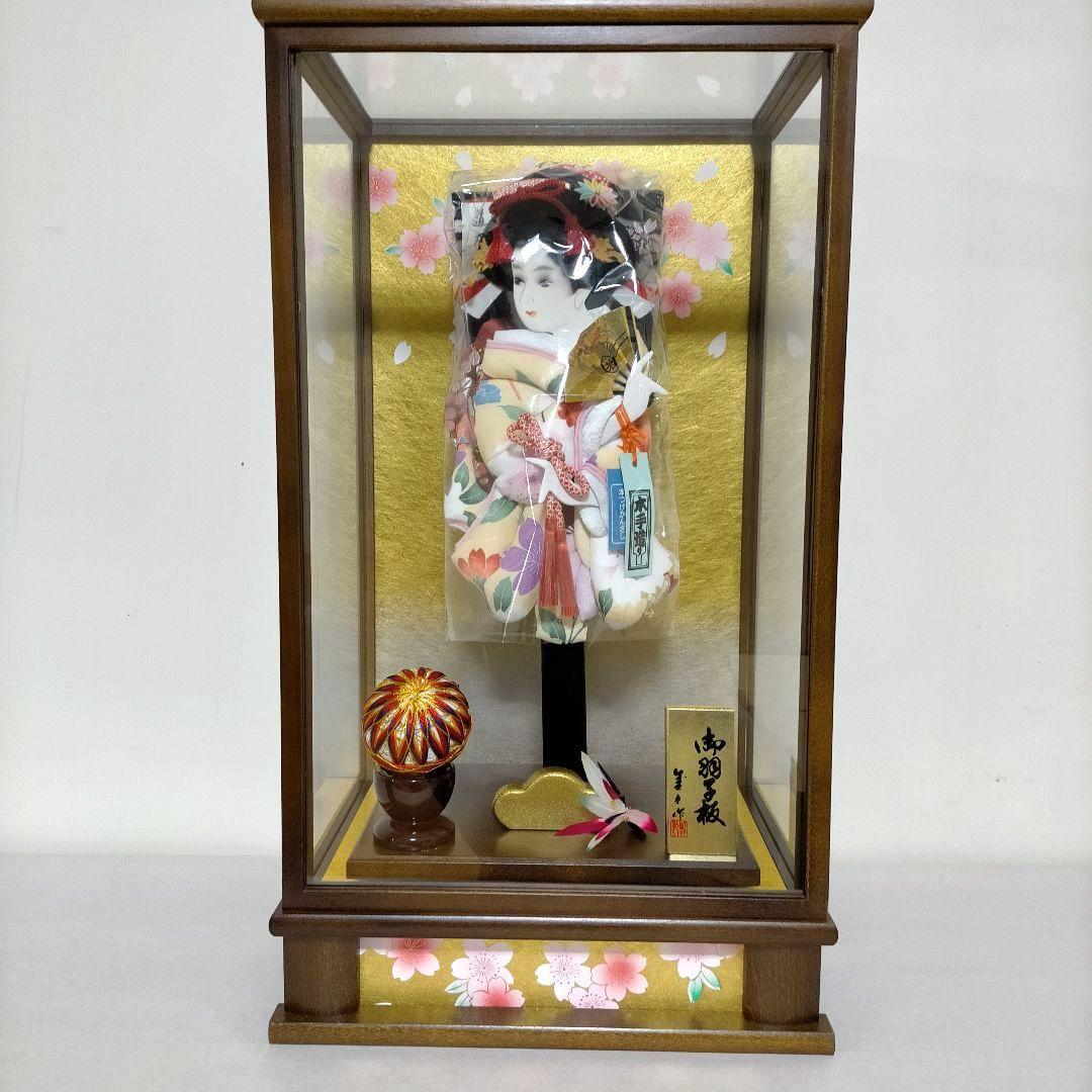 羽子板 13号 ガラスケース 春華 道明寺 オルゴール付き