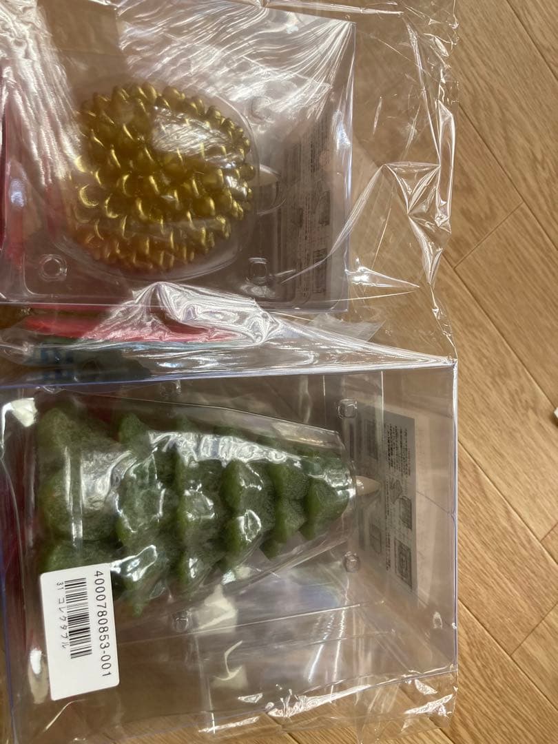 クリスマスムービングキャンドル“ルナーテ”ハッピーツリー＆ゴールデンパインコーン