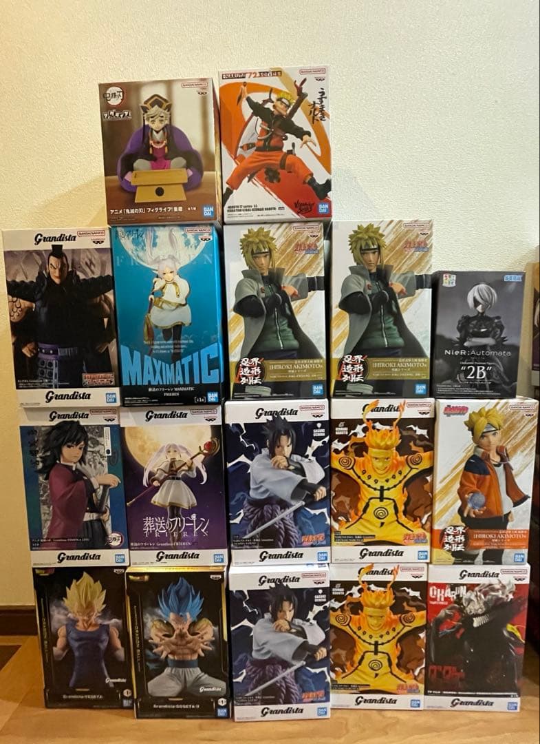 人気 ジャンプ系 プライズ フィギュア 17点 まとめ 鬼滅の刃 ナルト他