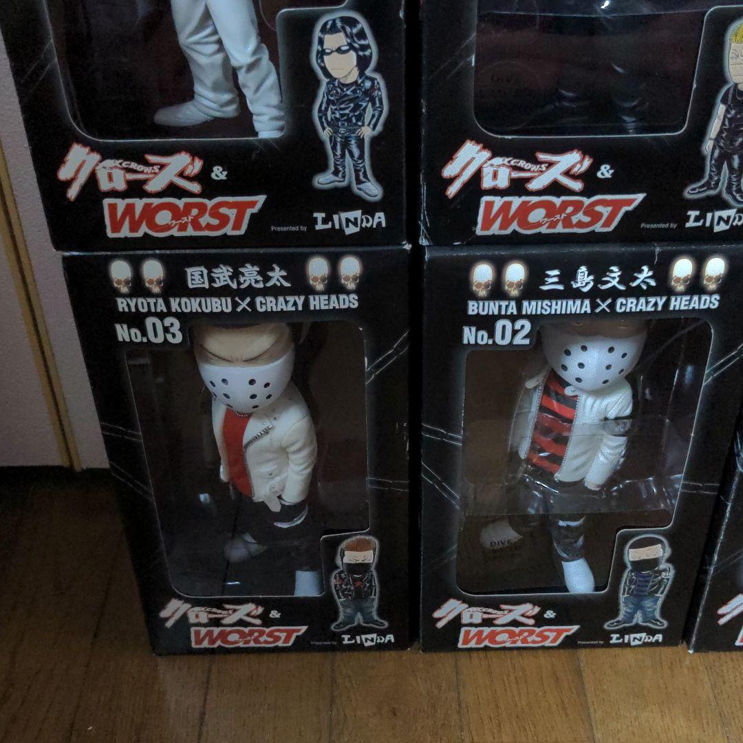 クローズフィギュア CRAZY HEADS未開封 武装戦線 6点セット ダイブ版