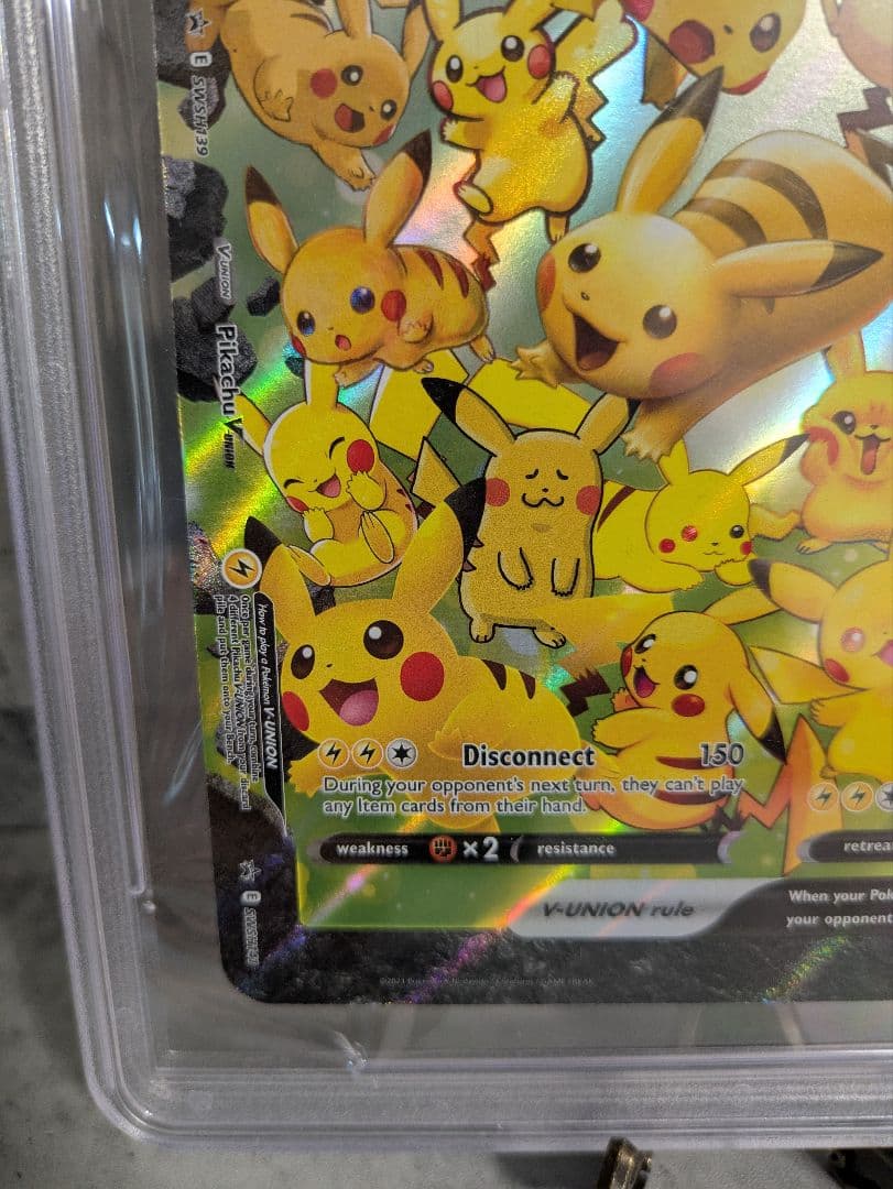 PSA9 WCS2023　横浜 英語版 ピカチュウV union　ジャンボ