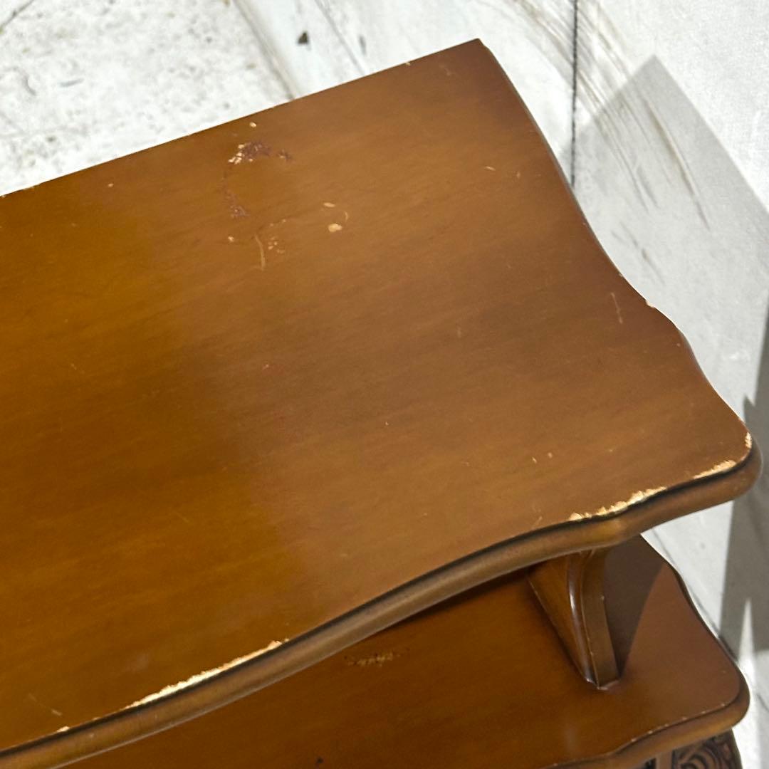 ✦80s✦ロココ調 アンティーク コンソールテーブル サイドテーブル 電話台