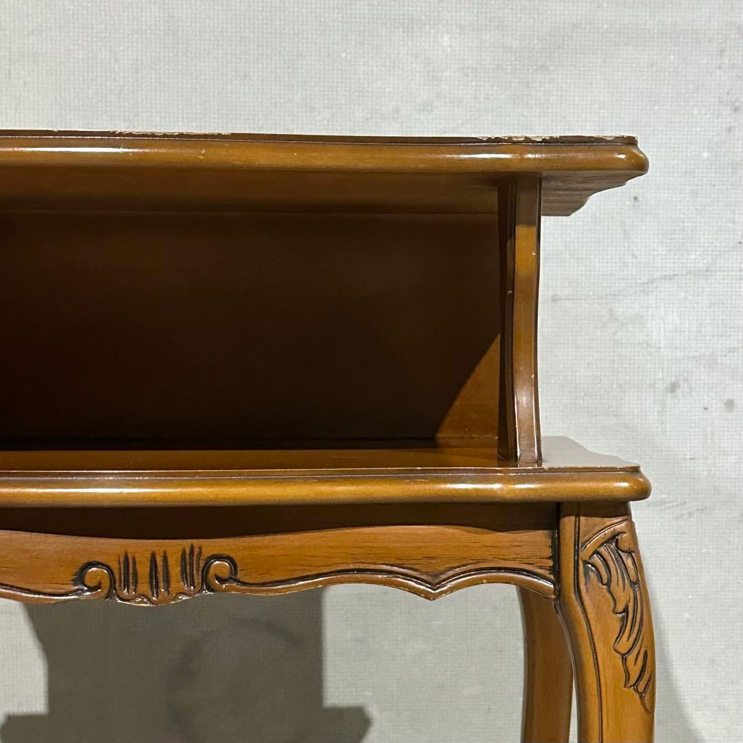 ✦80s✦ロココ調 アンティーク コンソールテーブル サイドテーブル 電話台