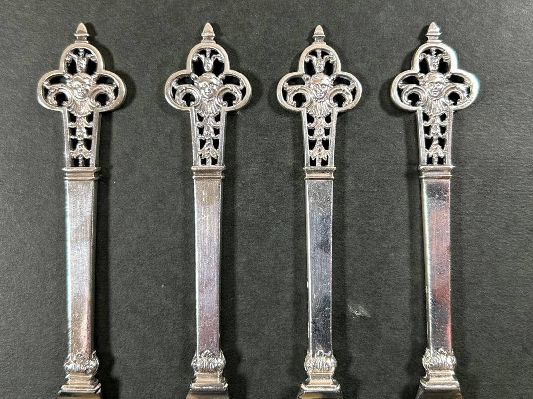 カルディヤック ルネッサンス ナイフ 4本 純銀 シルバー 950 カトラリー