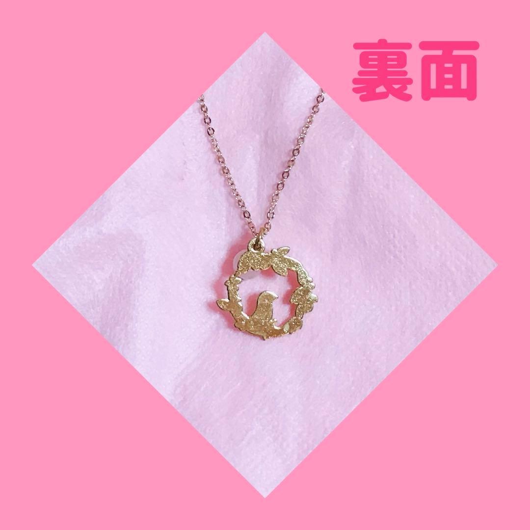 可愛い小鳥とローズクォーツ石のネックレス♡セール中‼️ - メルカリ