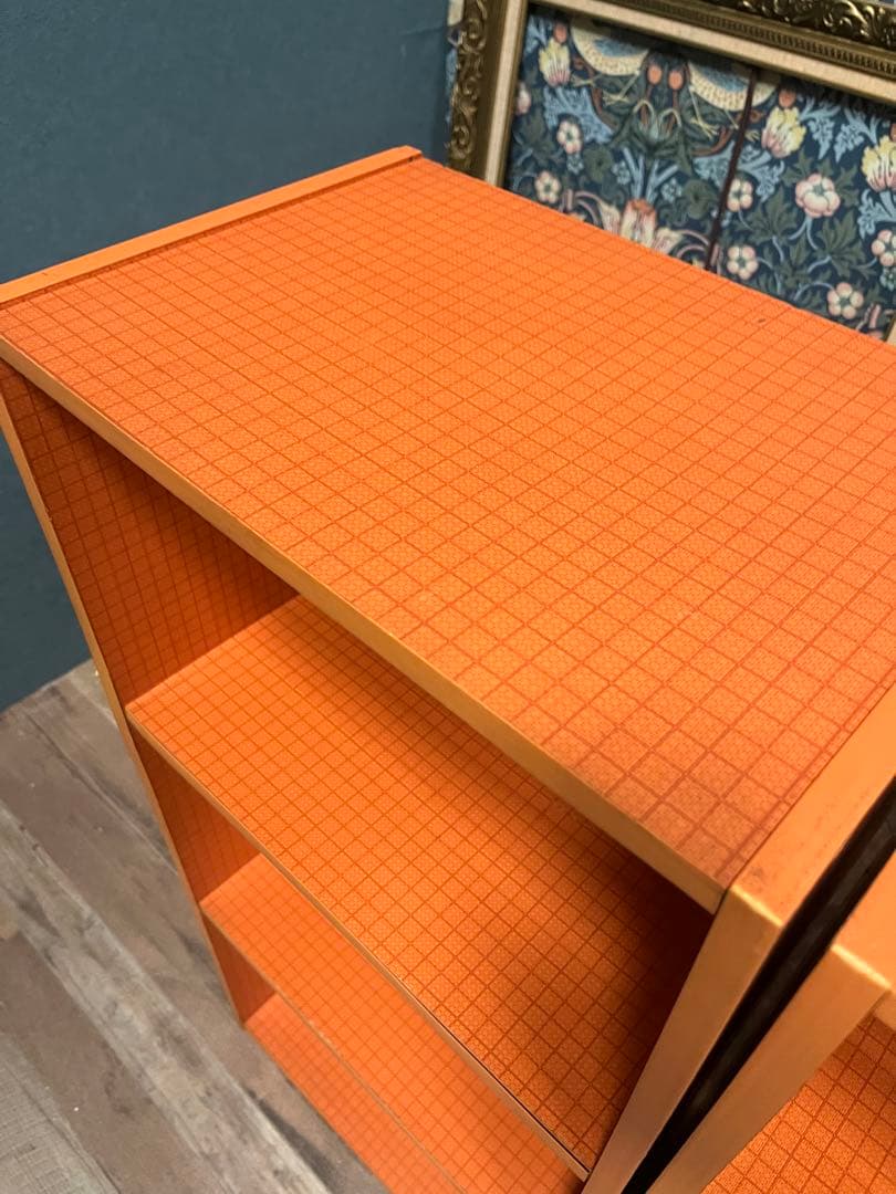 チェック柄 棚 セット 昭和レトロ レトロポップ インテリア 収納 ラック