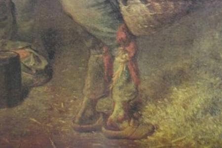 ジャン＝フランソワ・ミレー、【箕をふるう人】、希少な額装用画集より