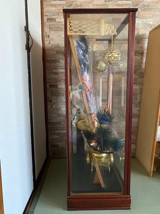 羽子板飾り ガラスケース オルゴール付き