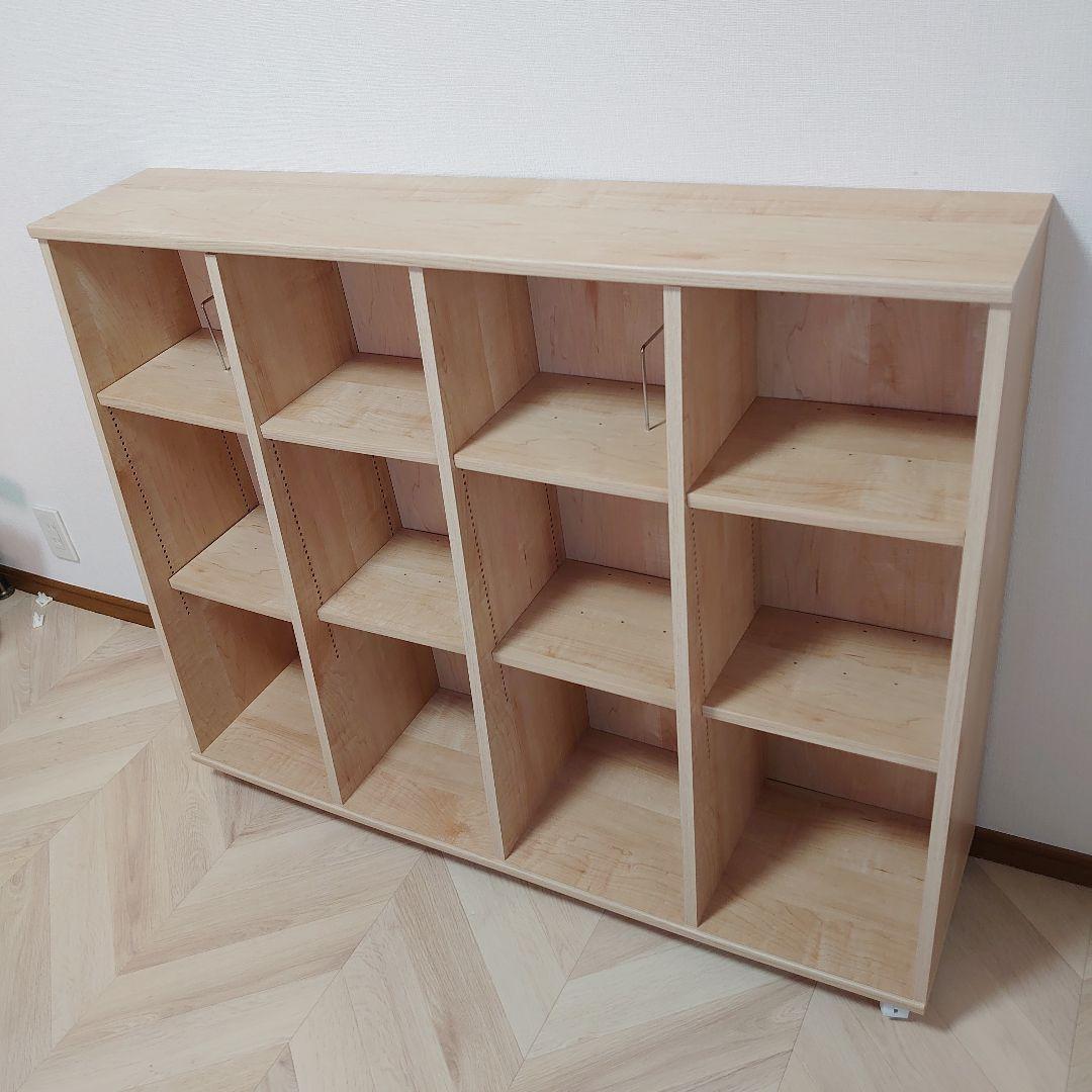 定価4万 直接引渡 本棚 絵本棚 おもちゃ収納 キャスター付 韓国風 インテリア