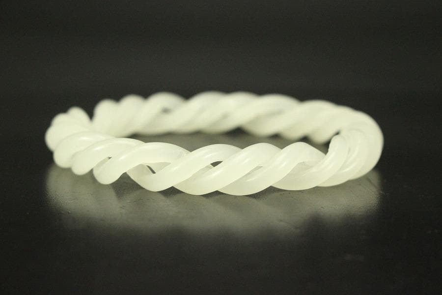 中国美術 白玉石 刻 環 φ8cm 重25g(HA438)