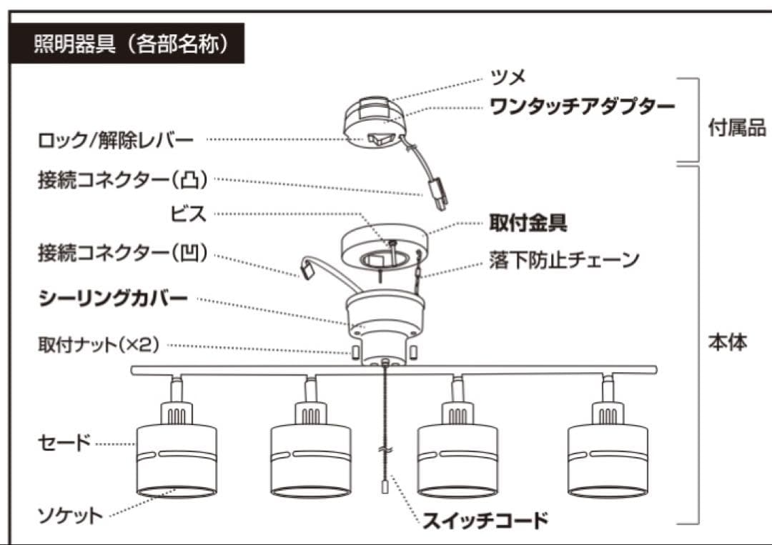 天然木 4灯 ウッドセードシーリング ヤザワコーポレーション スポットライト