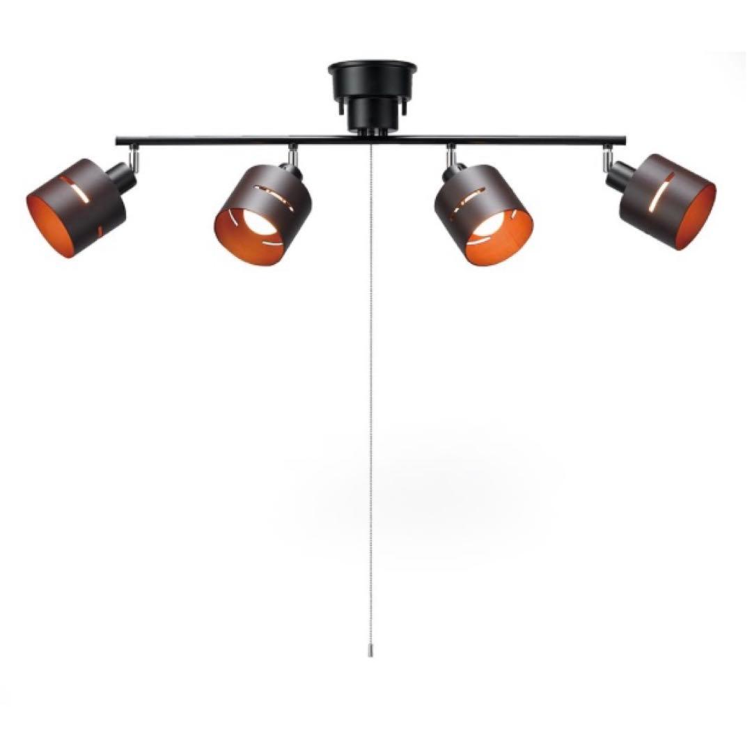 天然木 4灯 ウッドセードシーリング ヤザワコーポレーション スポットライト