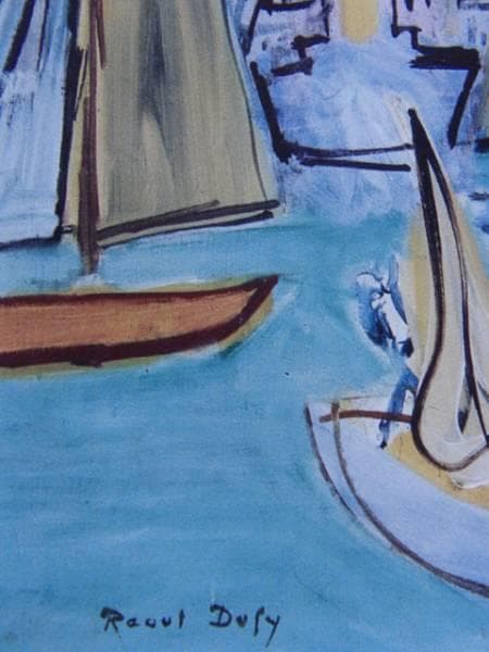Dufy、Port at Deauville、希少画集画、新品額付
