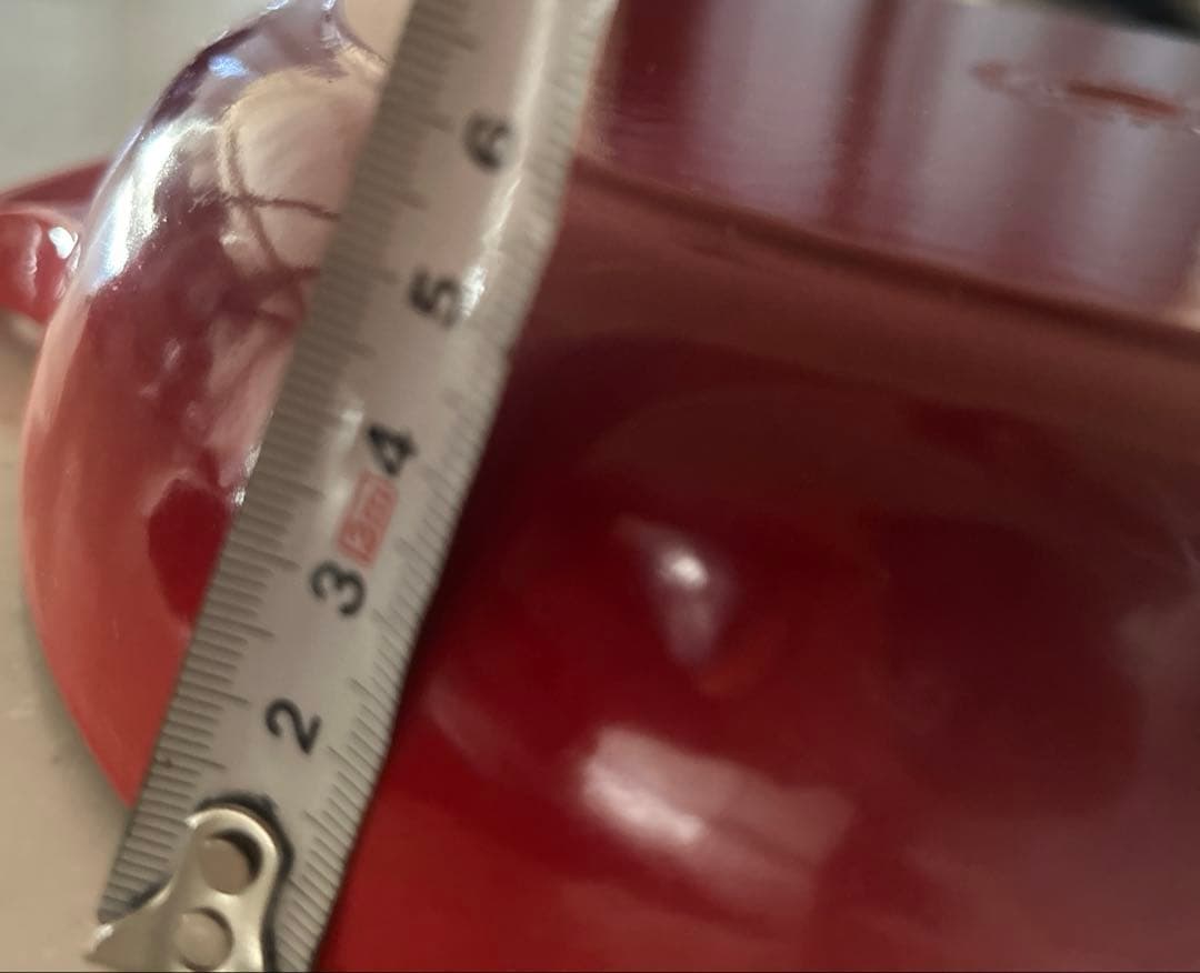 美品ル・クルーゼ　ビュッフェキャセロール 26 レッド