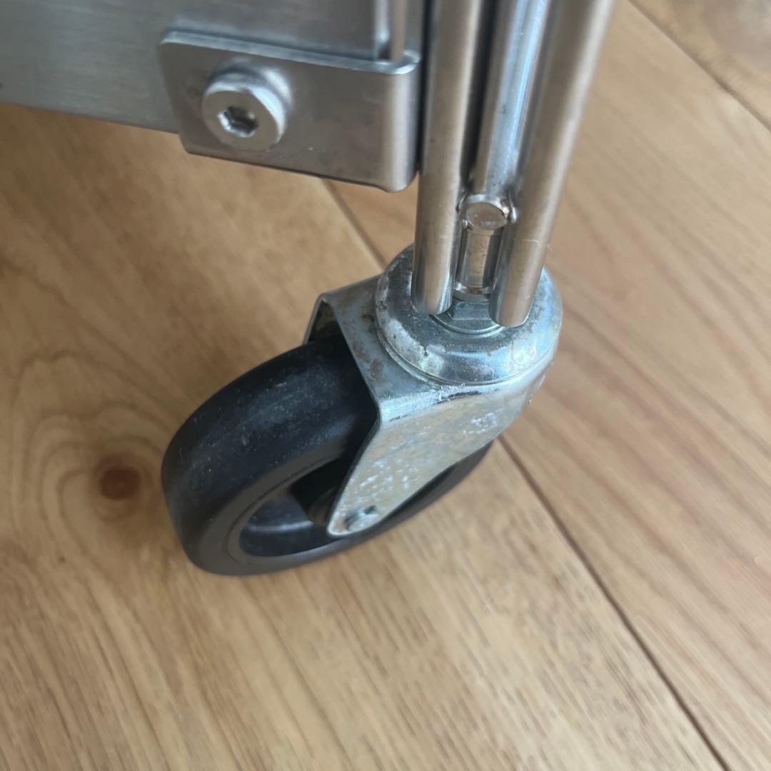 無印良品　ステンレスユニットシェルフワゴンセット